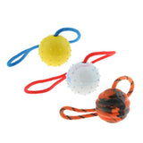 Maxbell Pet Dog and Cat Interactive Play Interactive Ball with Rope Toy Yellow