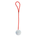 Maxbell Pet Dog and Cat Interactive Play Interactive Ball with Rope Toy White