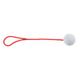 Maxbell Pet Dog and Cat Interactive Play Interactive Ball with Rope Toy White