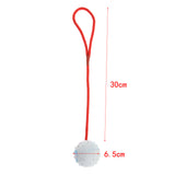 Maxbell Pet Dog and Cat Interactive Play Interactive Ball with Rope Toy White