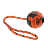Maxbell Pet Dog and Cat Interactive Play Interactive Ball with Rope Toy Orange