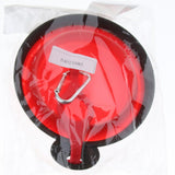 Maxbell Portable Folding Pet Dog Bowl Silicone Water & Food Bowl with Buckle Red L