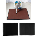 Maxbell Cat Anti-Tracking Litter Mat Pad Cat Feeding Mat Floor Protection Black