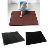 Maxbell Cat Anti-Tracking Litter Mat Pad Cat Feeding Mat Floor Protection Black