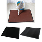 Maxbell Cat Anti-Tracking Litter Mat Pad Cat Feeding Mat Floor Protection Black