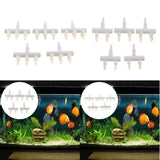 Maxbell 5Pcs Aquarium Fish Tank Regulate Oxygen Pump Splitter Control Valves 2 Holes