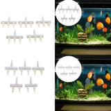 Maxbell 5Pcs Aquarium Fish Tank Regulate Oxygen Pump Splitter Control Valves 2 Holes