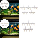Maxbell 5Pcs Aquarium Fish Tank Regulate Oxygen Pump Splitter Control Valves 2 Holes