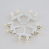 Maxbell 5Pcs Aquarium Fish Tank Regulate Oxygen Pump Splitter Control Valves 2 Holes