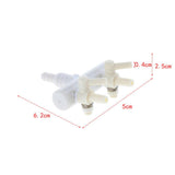 Maxbell 5Pcs Aquarium Fish Tank Regulate Oxygen Pump Splitter Control Valves 2 Holes