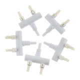 Maxbell 5Pcs Aquarium Fish Tank Regulate Oxygen Pump Splitter Control Valves 2 Holes