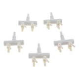 Maxbell 5Pcs Aquarium Fish Tank Regulate Oxygen Pump Splitter Control Valves 2 Holes