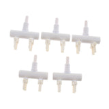 Maxbell 5Pcs Aquarium Fish Tank Regulate Oxygen Pump Splitter Control Valves 2 Holes