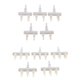 Maxbell 5Pcs Aquarium Fish Tank Regulate Oxygen Pump Splitter Control Valves 2 Holes
