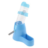 Maxbell 3 IN 1 Automatic Pet Feeder Hamster Bowls Water Bottles Dispenser Bowl blue