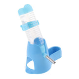 Maxbell 3 IN 1 Automatic Pet Feeder Hamster Bowls Water Bottles Dispenser Bowl blue