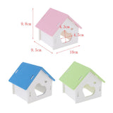 Maxbell Hamster House Small Animal Hideout Pet Mini Hut Hamster Cabin Cages pink