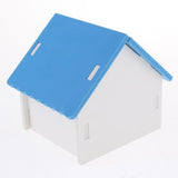 Maxbell Hamster House Small Animal Hideout Pet Mini Hut Hamster Cabin Cages blue
