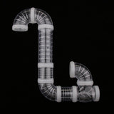 Max Pet Hamster Tunnel Small Animals Pipeline Fittings Tube DIY Connected white