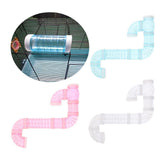 Max Pet Hamster Tunnel Small Animals Pipeline Fittings Tube DIY Connected white