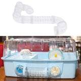 Max Pet Hamster Tunnel Small Animals Pipeline Fittings Tube DIY Connected white