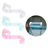 Max Pet Hamster Tunnel Small Animals Pipeline Fittings Tube DIY Connected white
