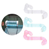 Max Pet Hamster Tunnel Small Animals Pipeline Fittings Tube DIY Connected white