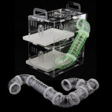 Max Pet Hamster Tunnel Small Animals Pipeline Fittings Tube DIY Connected white