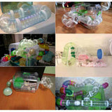 Max Pet Hamster Tunnel Small Animals Pipeline Fittings Tube DIY Connected white