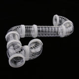 Max Pet Hamster Tunnel Small Animals Pipeline Fittings Tube DIY Connected white
