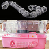 Max Pet Hamster Tunnel Small Animals Pipeline Fittings Tube DIY Connected white