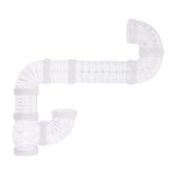 Max Pet Hamster Tunnel Small Animals Pipeline Fittings Tube DIY Connected white