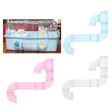 Max Pet Hamster Tunnel Small Animals Pipeline Fittings Tube DIY Connected white