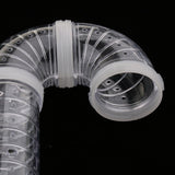Max Pet Hamster Tunnel Small Animals Pipeline Fittings Tube DIY Connected white