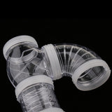 Max Pet Hamster Tunnel Small Animals Pipeline Fittings Tube DIY Connected white