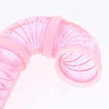 Max Pet Hamster Tunnel Small Animals Pipeline Fittings Tube DIY Connected pink
