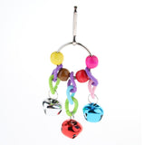 Max 5pcs Parrot Chewing Swing Toys Rattan Ball String Bells Perches