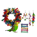 Max Small Animals Cage Ornament Colorful Toy Set for Birds, Hamster
