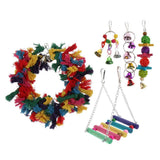 Max Small Animals Cage Ornament Colorful Toy Set for Birds, Hamster