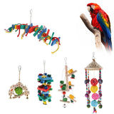Max Small to Large Parrots Toy Parrot Wood Blocks Bird Chew Toy 1