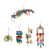 Max Small to Large Parrots Toy Parrot Wood Blocks Bird Chew Toy 1
