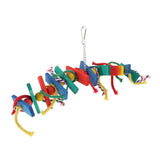 Max Small to Large Parrots Toy Parrot Wood Blocks Bird Chew Toy 2
