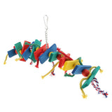 Max Small to Large Parrots Toy Parrot Wood Blocks Bird Chew Toy 2
