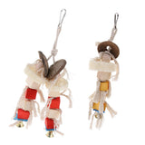 Max Parrot Bird Cockatiel Chewing Climbing Toy Cage Hanging Swing Toy Single