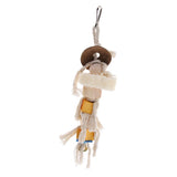 Max Parrot Bird Cockatiel Chewing Climbing Toy Cage Hanging Swing Toy Single