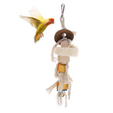 Max Parrot Bird Cockatiel Chewing Climbing Toy Cage Hanging Swing Toy Single