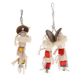 Max Parrot Bird Cockatiel Chewing Climbing Toy Cage Hanging Swing Toy Single