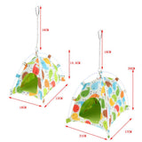 Max Bird Parrot Hammock Perch Tent Hanging Toy Bed Hut Hideaway Cave Cage Bunk S