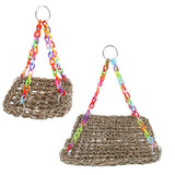 Max Bird Parrot Parakeet Budgie Cockatiel Cage Hammock Swing Hanging Chew Toy S
