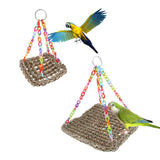 Max Bird Parrot Parakeet Budgie Cockatiel Cage Hammock Swing Hanging Chew Toy S